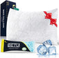 BETU Cooling Standard Pillow, Shredded Memory Foam Cool Pillow for Hot Sleepers, Adjustable Gel Firm Soft Support Bed Pillows for Back Pain and Side Sleeping, Birthday Gifts for Men, Women, Mom