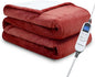 Electric Blanket Full 72"x84" Heated Electric Blankets 10 Heating 12 Time Settings Levels 8 Hours Auto Off Fast Heating and Overheat Protection ETL Certified Machine Washable,Red