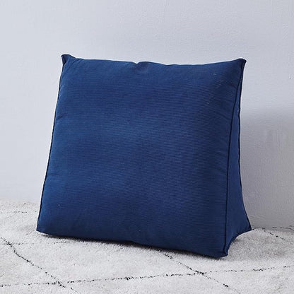 Single Triangle Bed Wedge Pillow for headboard Gap Triangular Reading Pillows for Sitting in Bed Adult Wedge headboard Pillow for College Dorm, Blue