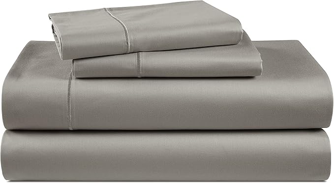 LANE LINEN 100% Egyptian Cotton California King Sheets Set, Soft & Comfy No Pill Fade Resistant Oeko-Tex Certified Cotton Sheets Cal King Size Set, 15" deep Pokcet Sheets - Charcoal