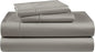 100% Egyptian Cotton Sheets Queen Size Bed Set – Naturally Cooling & Breathable Sateen Queen Sheets Set, Authentic Long-Staple Cotton for Lasting Softness, Snug Fit 15" Deep Pocket Fitted - Charcoal