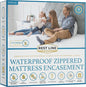 Twin XL Size 39x80” Premium Waterproof Zippered Mattress Encasement, 100% Cotton, Hypoallergenic, Six Sided Mattress Cover, Invisible Zippered, Soft Breathable up to 15" Deep - Rest Line