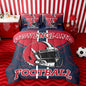 Feelyou Football King Comforter Set with Sheets for Kids Boys Girls Ball Games 7 Pieces Bedding Set Rugby Bed in a Bag City of Footballs Room Decor Rugby Sports Soft Lightweight