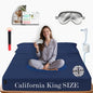 Ali King Grounding Sheets - California King Size, Soft Cotton with Silver Fiber, 15'' Deep Pocket Earth Grounding Fitted Bed Sheets for Improved Sleep (Navy Blue, California King 72''*84''*15'')