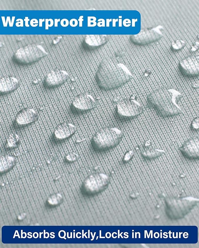 Washable Waterproof Incontinence Bed Pads - 34 x 36 Inch Reusable Underpad Sheet for Chair, Sofa and Mattress Protectors Pack of 3