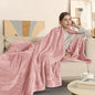 Electric Blanket Full Size, Super Soft Cozy Upgraded Flannel Heating Blanket with 6 Heating Levels & 1-10 Hours Auto Off, Fast Heating & Overheat Protection, 72" x 84", Candy Pink