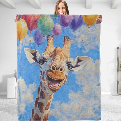 Giraffe Blanket - Plush, Soft, Comfy, Lightweight, Warm, Fuzzy, Cozy Flannel Throw Blanket Perfect for Couch, Travel, Bed, Office, Outdoor - 50in×40in(color48)