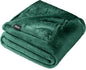 Bare Home Fleece Blanket - Full/Queen - Ultra-Soft Lightweight for Bed, Sofa, and Couch - Luxury Microplush - Cozy Warm Blanket (Full/Queen, Forest Green)
