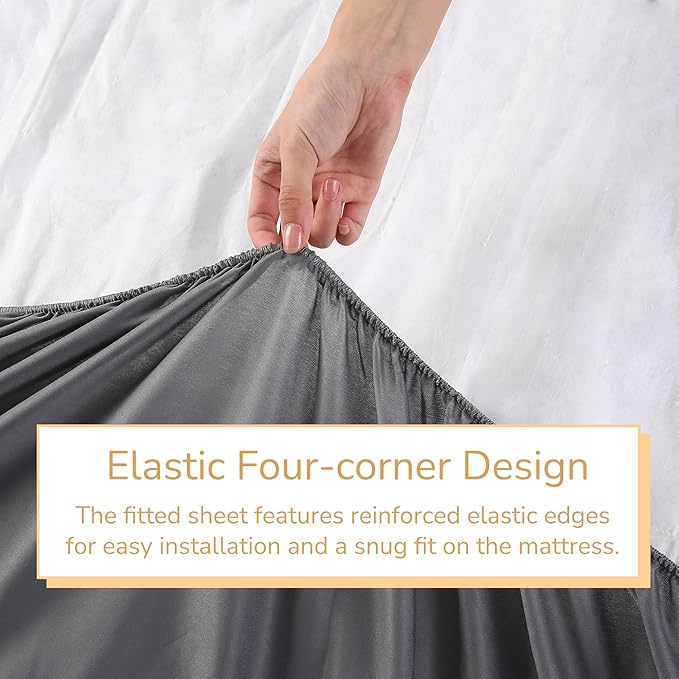 Electric Mattress Pad Queen Size 60"x80", Premium Brushed Fabric, 4 Heat Settings & 10 Hours Auto Off, Elastic Deep Pocket, Machine Washable, Gray