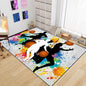 Basketball Rug for Boys Bedroom - Sports Rug for Boys Bedroom Kids Carpet, Basketball Carpet for Playroom Living Room Floor Mats Indoor Outdoor, 4x5 Feet