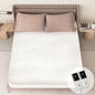 Heated Mattress Pad Cal King Size-Dual Controllers Electric Mattress Pad with Deep Pocket,6 Heat Settings & 2-10 Auto Shut Off Electric Bed Warmer,ETL Certified,Machine Washable,(White)