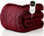 Heated Electric Blanket Full Size-72"x84" Heating Blanket with 10 Heating Levels & 5 Time Settings Over-Heat Protection，Winter Warmer for Adults with ETL Certification（Red）