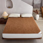 YOUR MOON Wool Fleece Mattress Pad Twin – Organic Australian Wool Plush Mattress Topper, 370GSM Velvet Breathable Bed Mattress Cover with 16" Deep Pocket, 39"x75", Brown