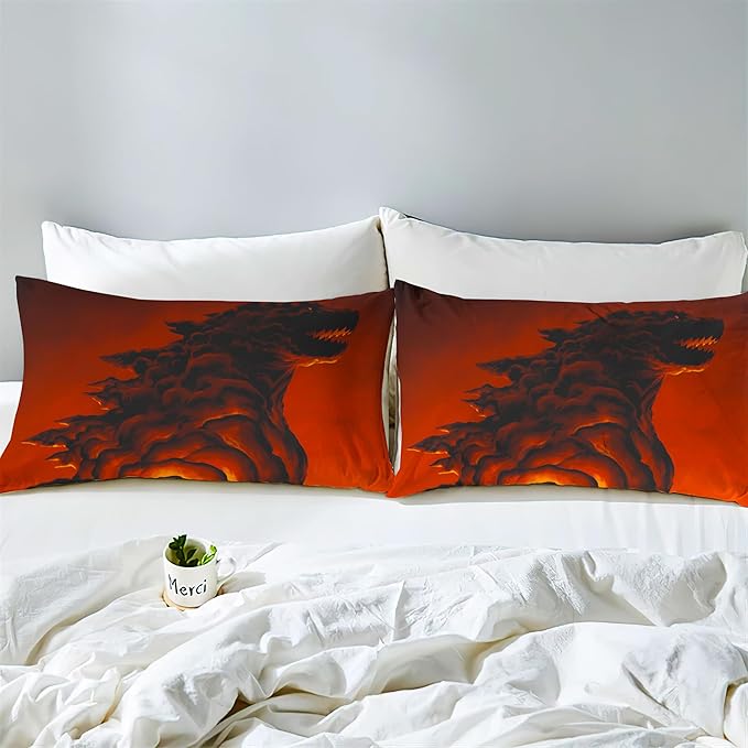 Duvet Cover Set Full Queen Size Dinosaur Comforter Cover 3 Pieces Bedding Set for Men Bedroom Deco 1 Piece Duvet Cover 2 Pieces Pillow Shames No Comforter Inside(Dino27, Full/Queen)