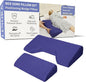 Lenora Bed Sore Pillow Set, Positioning Wedge Pillow with Extra Auxiliary Pillow, Bed Sore Cushion with Non-Skid Fabric, Prevent BedSores, Provide Comfort for Bedridden Patients, Dark Slate Blue