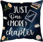 Hyturtle Personalized Book Pillow (Insert Included) Gifts for Book Lovers, Funny Reading Club Librarian Gifts for Girls Women on Birthday Christmas, Custom Name Couch Cushion Decor Throw Pillow