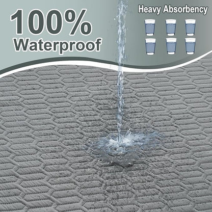 Incontinence Bed Pads, 24x36 Inch Washable Underpads - Multi-Use Pee Pads for Kids, Adults & Elderly Assistance, Waterproof Mattress Pads for Cribs, Pet Training, Couches & Travel