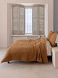 Premium Waffle Blanket Queen XL Size Caramel - Luxury, Pure 100% Turkish Cotton, Light & Airy Waffle Weave All-Season Quilt - Decorative Bedspread (Caramel, Queen XL 95" x 102" Inch)