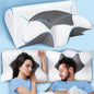 SAHEYER Cervical Neck Pillow, Ergonomic Memory Foam Pillow for Neck Pain Relief and Snoring, 2 in 1 Orthopedic Pillow for Side Sleeper, Back and Stomach Sleeper, Grey