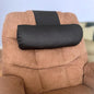 Recliner Pillow for Lumbar, Neck, and Cervical Support, Sleep, Couch, Office Chair, Headrest, Weighted, No Velcro Required, (Black)