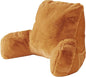 Plush Faux Fur Backrest Reading Bed Rest Pillow with Arms and Pockets for Sitting in Bed Couch Sofa, Back Support Wedge Cushion with Removable Cover, 20" x 18" x 17", Burnt Orange