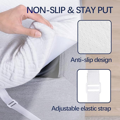 3 Inch Gel Memory Foam Mattress Topper California King Size High Density Cooling Pad Pressure Relief Bed Topper (with Removable & Washable Bamboo Cover)
