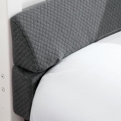 MABOZOO Pillow Wedge for Headboard Gap,Grey Bed Wedge Gap Filler Queen Size,Foldable Bed Wedge Pillow for Headboard,Foam Mattress Gap Filler,60"x6"x6"