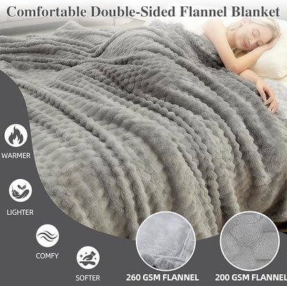 Heated Blanket Full,Electric Flannel Blanket,Heating Blanket with ETL & FCC & 12 Heating Levels & Auto Shut Off，Machine Washable -74"x84"