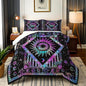 Castle Fairy Colorful Psychedelic Comforter Set Boho Mandala Bedding Set for Kids Girls Women Adults Sun Moon Star Planet Comforter Galaxy Quilted Duvet Set Bedroom Collection Twin Pink 2Pcs