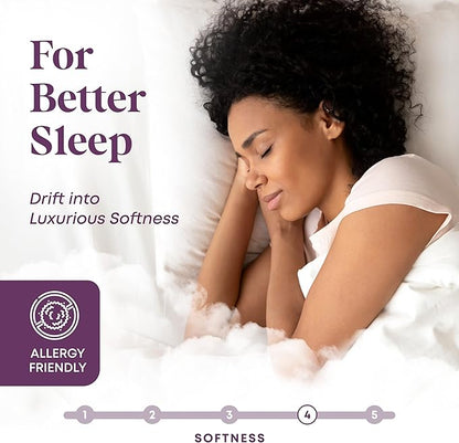 CirclesHome Queen Size Mattress Pad Pillow Top - Double Puff Fleece Top Down Alternative Mattress Protector -Soft, Comfortable, and Hypoallergenic - Stretches from 16-18 inches for Snug Fit