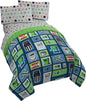 Jay Franco Minecraft Monster Hunters 4 Piece Twin Bed Set - Includes Reversible Comforter & Sheet Set - Bedding Features Creeper - Super Soft Fade Resistant Microfiber (Official Minecraft Product)