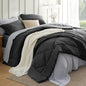 Bedsure Charcoal Grey Queen Comforter Set - 7 Pieces Reversible Bedding, Queen Size Bed Set for All Seasons, Bed in a Bag with Down Alternative Comforter, Sheets, Pillowcases & Shams