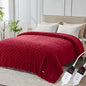 Electric Heated Blanket Queen Size Dual Control - Jacquard Checkered Sherpa 84"x90" Fast Heating Bed Blankets with 6 Heating Levels & 10 Hours Auto Off, Over-Heat Protection ETL, Red