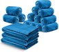IR Imperial Rooms Fleece Blanket 16 Pack - Super Soft Fluffy Teal Throw Blanket for Sofa and Bed - Warm and Cozy Lightweight 400 GSM Microfiber Bed Throws Blankets, 50x60 Inches (Throw/Travel)