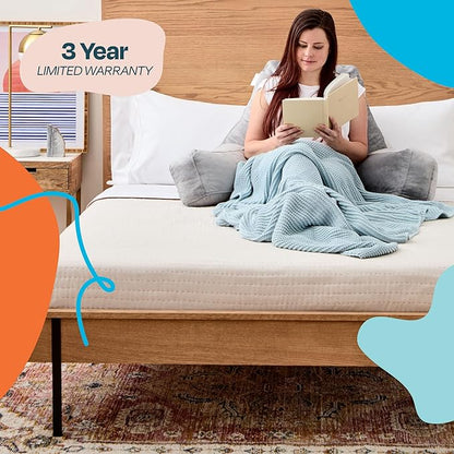 Linenspa Reading Pillow with Shredded Memory Foam- X-Large Size - Back Pillow for Sitting in Bed, Reading, Gaming, Watching TV – Bed Chair with Arms, Dorm Room Essentials, Stone