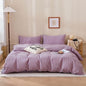 BuLuTu Purple Check Duvet Cover Set Twin Cotton Soft Breathable Bedding Duvet Cover for Kids Boys Buffalo Plaid Purple Comforter Cover Set 【 3Pcs -1 Twin Duvet Cover Set + 2 Pillowcases】