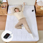 Bearhug Electric Heated Mattress Pads Twin Size 39”×75” Sherpa Bed Warmer with 14” Deep Pocket 10 Heat Settings 12-Hour Timer Machine Washable White
