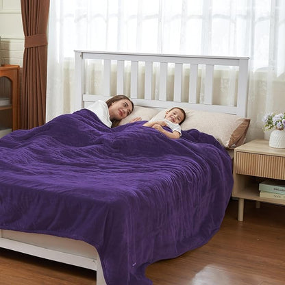 Heated Blanket Electric Blanket Full Size 84"x72" Fast Heating Electric Blanket with 12 Hours Auto-Off and 6 Heating Settings Overheat Protection Cozy Soft Flannel Heated Throw Blanket ETL-Certified