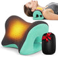 Graphene Magnetic Neck Stretcher for Deeper Pain Relief, Instant Heating Pad Cervical Traction Device Pillow, Neck Cloud for TMJ Tension Muscle Migraine, Christmas Gifts for Women, Mom, Men(Green)