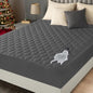 Utopia Bedding Waterproof Mattress Protector, Queen Mattress Pad, Noiseless Quilted Fitted Cover with Deep Pocket Stretches up to 16 Inches (Grey)