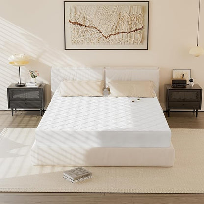 Electric Heated Mattress Pad Twin Size,Heating Mattress Pad Luxury Bed Warmer 10 Heat Settings | Auto Off 2-4-8 Hours | Fit Up to 18" Deep Pocket | Machine Washable