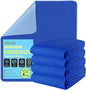 34" x 36" Washable Incontinence Bed Pads (4 Pack), Heavy Absorbency Leakproof Mattress Protector Underpads, Reusable Pee Pads for Adults, Kids & Pets (Royal Blue)