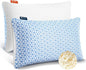 Shredded Memory Foam Pillows King Size Set of 2, Cooling Pillow Firm and Soft Adjustable for Side Back Stomach Sleepers