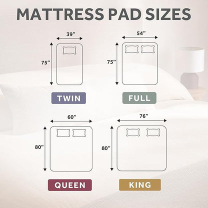 Sunbeam Electric Restful Quilted Heated Mattress Pad King 80" x 76" 12 Heat Settings 12-Hour Auto Shut-Off Extra-Cozy Fabric Deep Pocket Fit Machine Washable