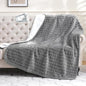 Waterproof Blanket for Bed Couch Sofa Car, Soft Leakproof Dog Blanket with 3D Bubble Pattern, Reversible Water Proof Pet Blankets for Dogs Cats Puppies (60"x80", Grey)