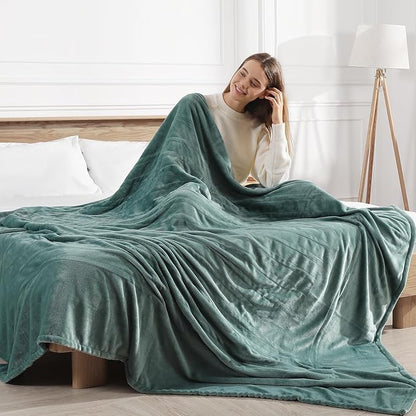 Heated Blankets King Electric Blanket 100''X90'', Ultra Soft Silky Flannel and Fluffy Sherpa Heating Blanket with 5 Heat Levels & 10 Hrs Timer, ETL Certified & Overheat Protection, Gifts for Grandma
