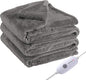 Electric Heated Blanket Full Size 72"x84", Fast Heating Blanket, Soft Cozy for Bed, 10 Hours Auto Off & 5 Heating Levels, Heater Blankets, Machine Washable, Warm Gifts for Grandma -Light Gray