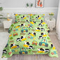 Cute Cow Comforter Set Farm Aninmal Printed Bedding Set with 1 Comforter and 2 Pillowcases for Boys and Girls Bedroom All Season(Cow Full)