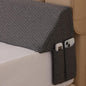 Bedluxe King Wedge Pillow Headboard (76"x10"x6"), Bed Wedge Pillow for Headboard, Foam Headboard Pillow, Bed Gap Filler King - Fill The Gap (0-7"), Mattress Gap Filler (Air-Layer Black, 76"x10"x6")