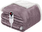 Electric Heated Blanket Full Size 72"x84", Soft Flannel with Overheat Protection, 6 Adjustable Heat Settings & 10-Hour Auto-Off Timer, Fast Heating for Winter Comfort, Purple